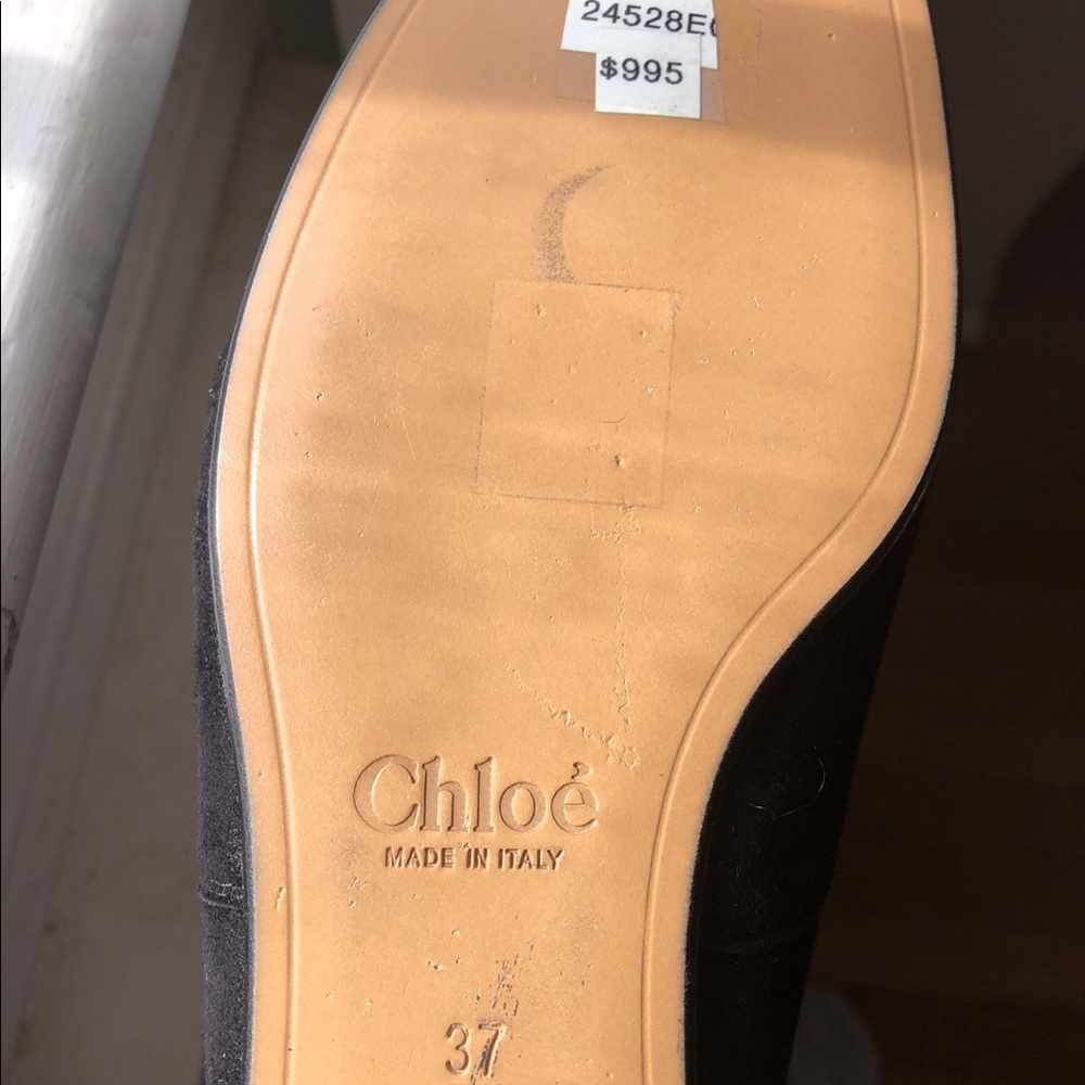 CHLOÉ black suede gladiator sandals - Picture 4 of 5